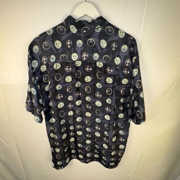 Lord & Taylor Mens Size L Kensington Collection 100% Silk Shirt Fun Pattern - Picture 5 of 8